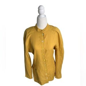 Mundi Flax Linen Vintage Blazer Suit Jacket sz 6